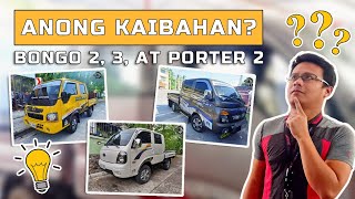 THE DIFFERENCE BETWEEN KIA BONGO 2, 3 AND HYUNDAI PORTER 2