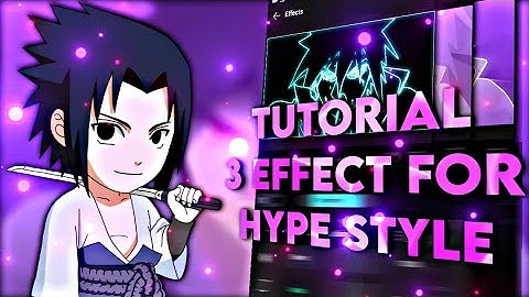 TUTORIAL 3 EFFECT FOR HYPE STYLE IN ALIGHT MOTION