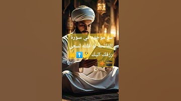 سر موجود في سورة الفاتحة لو قلته لسعى رزقك اليك #اكسبلور #دعاء_الرزق  #صلوا_على_النبي #قرآن #allah