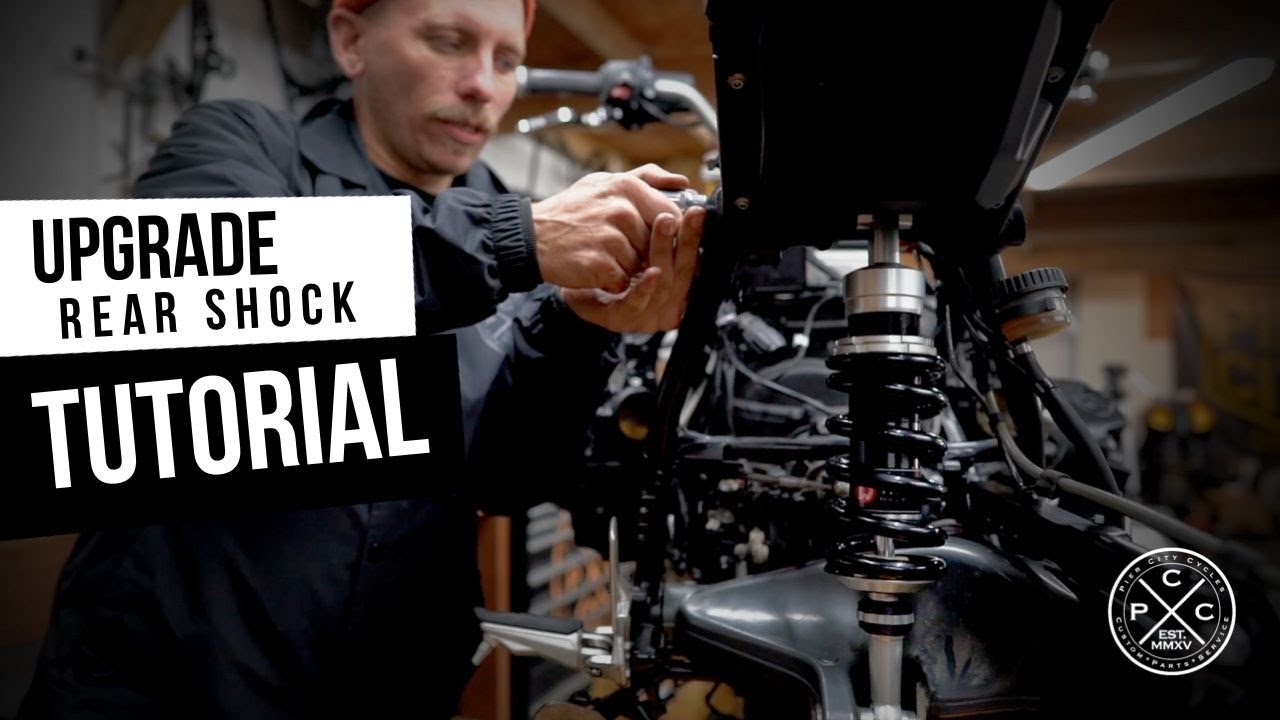 PIER CITY CYCLES TUTORIAL - BMW R9T Rear Shock Absorber Remove