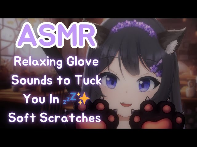 [ASMR] Tingly Glove Sounds & Cozy Catgirl Snuggles 🧤✨ Crinkles, Scratches & Fluffy Comfort 3DIO ASMR