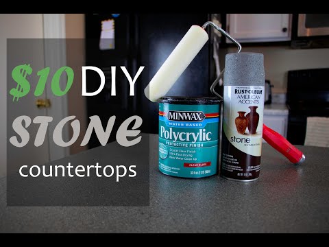 DIY Faux Stone Countertop: Fast and Easy!!