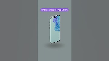 iPhone mock up available in Spline App #3d #design #spline #3ddesign #ui #ux #webdesign