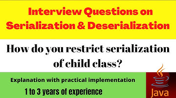 How can you prevent a child class from being serialized when parent class implements Serializable ?