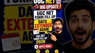 NTA big Update || UGC-NET June 2026 aspirants || last date Extended #ugcnet