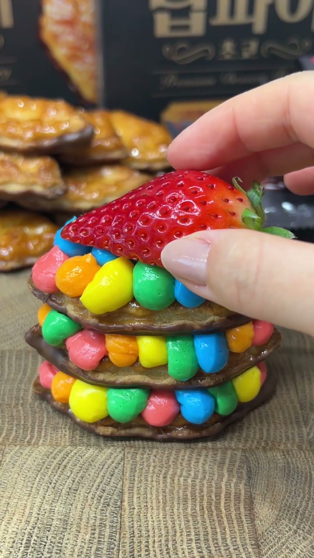 #롯데립파이 #립파이 #레시피 #밀푀유 #먹방 #asmr #mukbang #shorts #chocolate