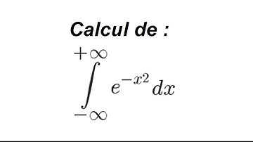 Intégrale de exp(-x^2) : calcul d