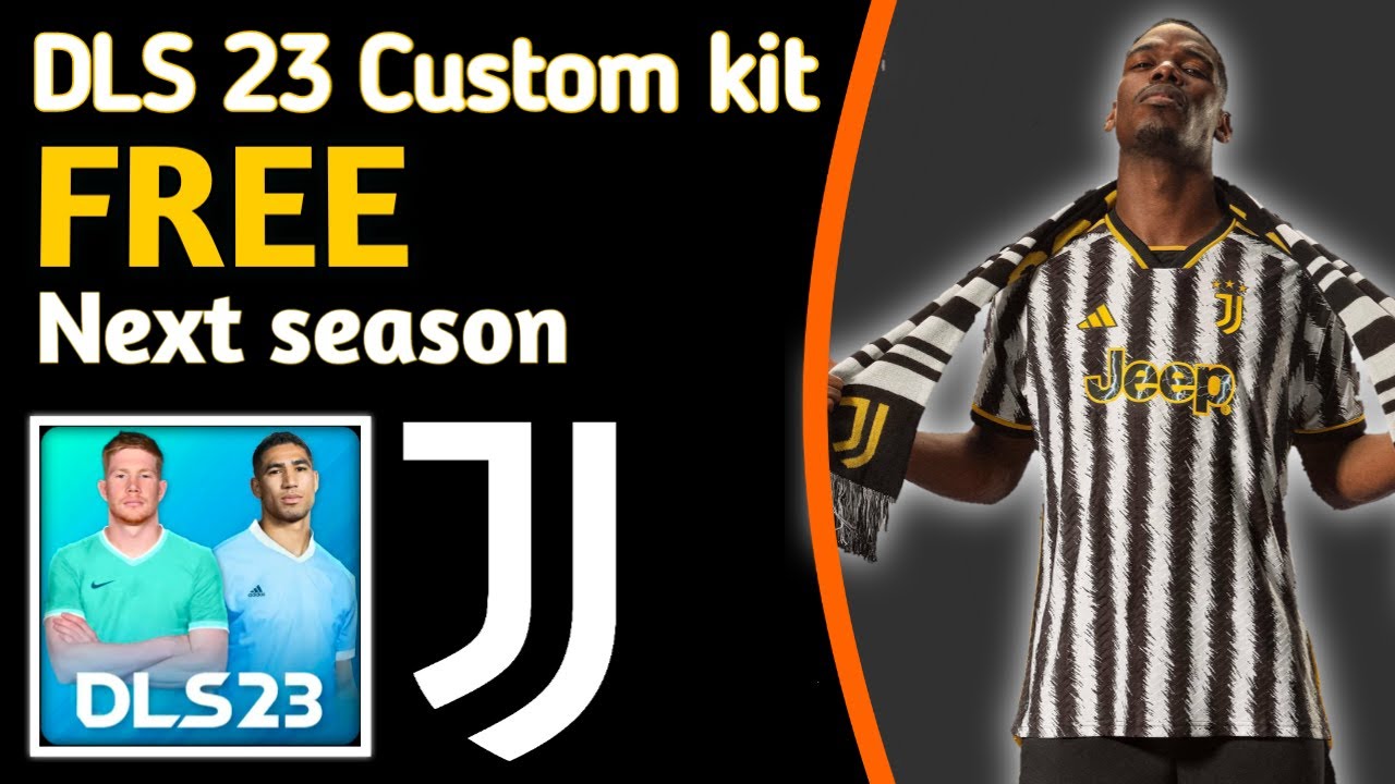 DLS 23 Juventus Next Season Home kit DLS 23 Juve official kit DLS 23 Custom kit 57 YouTube