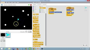 Scratch - Make an Asteroids Game - 04 - Moving The Character Forward