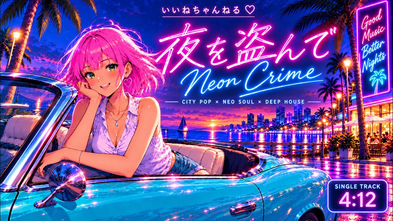 Neon Crime – 夜を盗んで｜Rainy City Pop × Deep House - YouTube