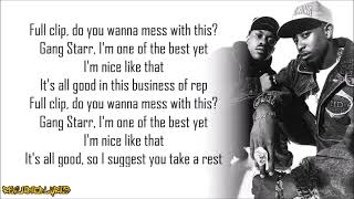 Gang Starr - Full Clip (Lyrics)