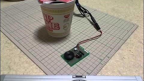 Ramen Timer that generates power by heat of Cup Noodle.