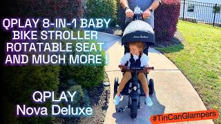 QPlay 8-in-1 Baby Bike Stroller Rotatable Seat Fun! And More!