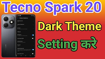 How to enable dark Mode in tecno mobile Tecno Spark 20 phone dark theme how to disable dakr theme