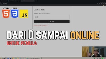 Tutorial Bikin Website Perhitungan Usia Sederhana | Diskon Sampe 78% 🔥