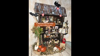 Halloween Witch Apothecary Shed &amp; Fortune telling table