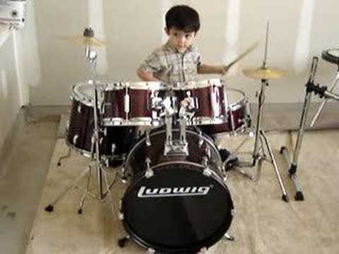 Mayer Caballero Jr. 2 years old Drummer