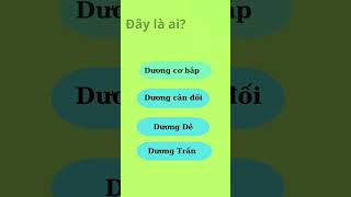 Đố vui người nổi tiếng# dovui#duongde#games#dovuihainao #vui