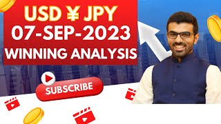 Daily Technical Analysis: USDJPY 07-Sep-2023 USD/JPY Analysis Today