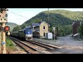 Abandoned Coal Town Comes To Life, Amtrak Train Stops At Passenger Train Station, Thurmond Trains 4K