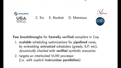 Certified and Efficient Instruction Scheduling - OOPSLA20 Poster