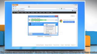 How to manage downloaded files using the 'Downloads' window on Mozilla® Firefox in Windows® 8 screenshot 3