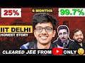 Cleared iit jee in 6 months without coaching from youtube   honest iit jee story  iit motivation