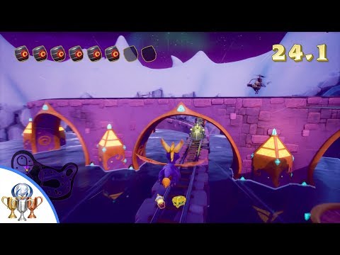 Spyro the Dragon Icy Flight 100% PLUS Fly Like an Eagle Trophy