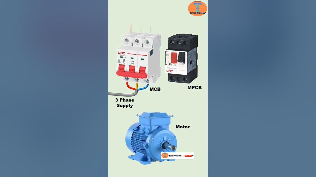 Motor connection with MPCB wiring diagram #shorts #wiring #video #