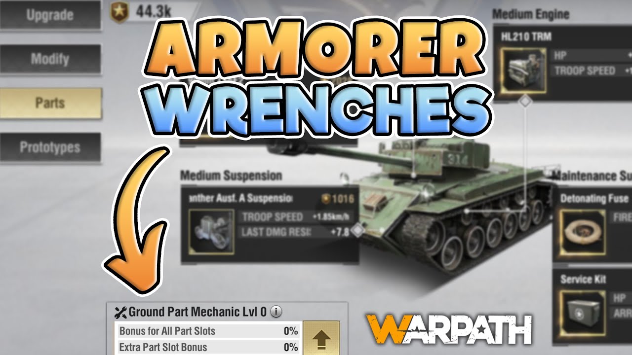 Warpath New Armorer Wrenches System Update 5.1 YouTube
