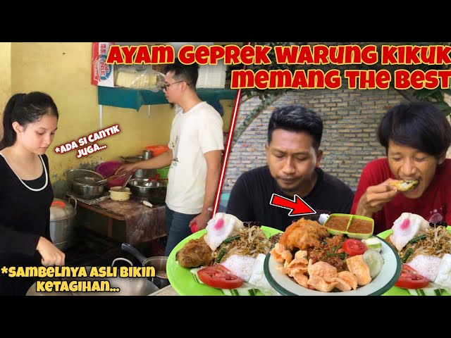 MAKAN AYAM GEPREK DI WARUNG KIKUK . SAMBALNYA GAK ADA LAWAN !!! class=