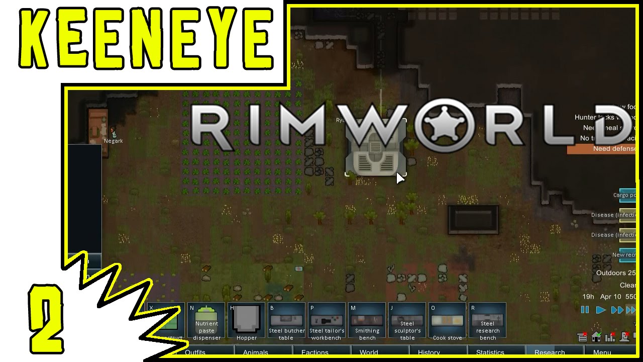 Let's Play Rimworld Alpha 12 Gameplay - Epsidoe 2 - Doubles