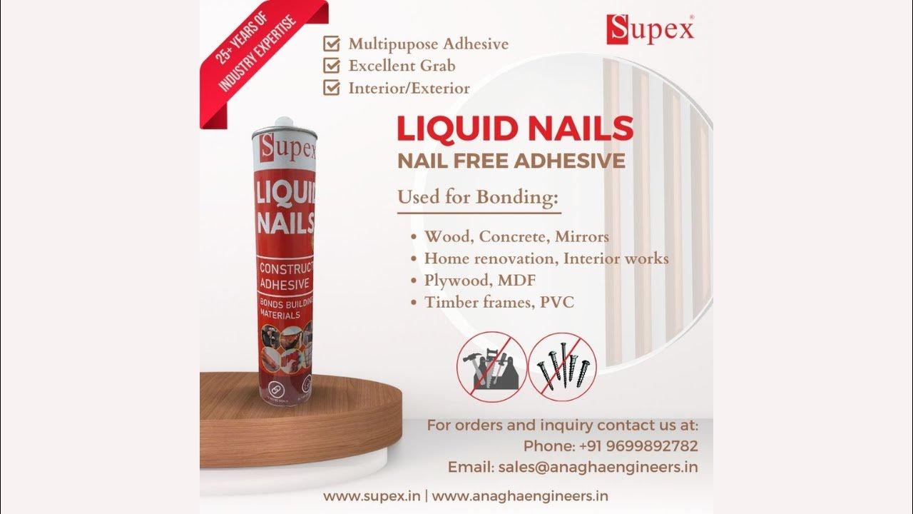 How to use No more nails adhesive Mirror bonding, Polygranite Sheet