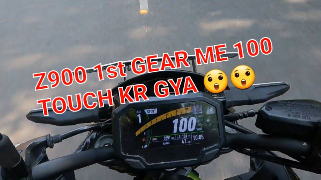 Z900 BS6 KAWASAKI 1ST GEAR TOP SPEED | SHOCKING RESULT | A2 BIKER