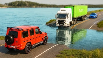 Cars vs Deep Water Challenge #16 in BeamNG Drive!