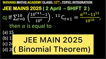 Q) If ∑129_(r=0)^10((10^(r+1)−1)/10^r )⋅ ^11 C_(r+1)=(𝛼^11−11^11)/10^10 ,  then 𝛼 is equal t