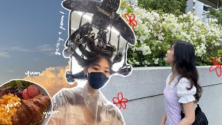 vlog • getting a korean perm in KL, conquering my fear, lots of good food