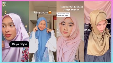 ((Raya Edition)) Tiktok Hijab Tutorial 2022 //Shawl Tutorial for Muslim’s Girl 🌻