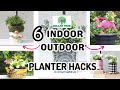 *EASY HACKS* INDOOR &amp; OUTDOOR SUMMER HOME PLANTERS | DOLLAR TREE DECOR PLANTER DIYS (Make Them Now)