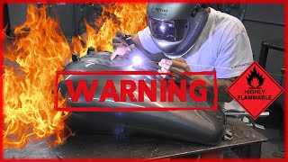 Weld repair on a leaking gas tank | Fix a leak on a fuel Tank by B.A.M.F 1,733 views 6 months ago 5 minutes, 39 seconds