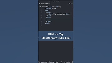 Text Formatting Tags in HTML, s tag for Strikethrough Style | HTML CSS Tutorial for Beginners #html