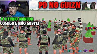 REAÇÃO DO LUAN COM GUIZN LEVANDO PD DA GROTA FALOU SOBRE VEJA | GTA RP