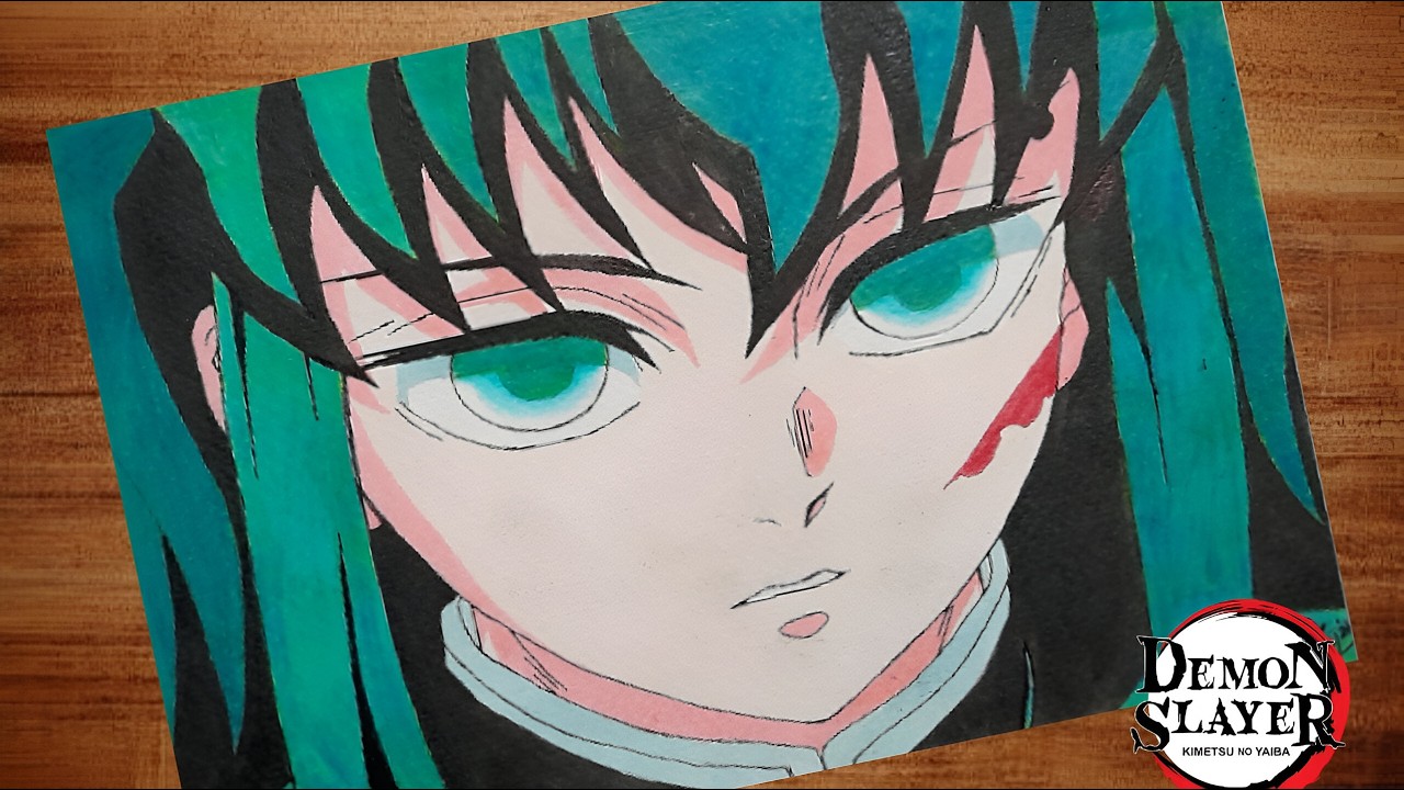 How to draw Muichiro Tokito ️💙 from Demon Slayer | Easy to draw anime ...
