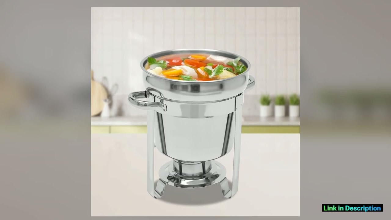 7L Food Warmer 201 Stainless Steel Stock Pot Soup Stove Durable Easy to Clean Essential Kitchen