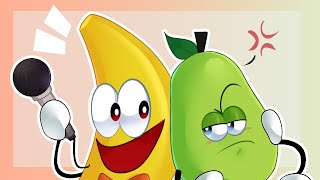 PEAR HAS A CRUSH ON BANANA?! (Shovelware's Brain Game ROBLOX Comic Dub) screenshot 4