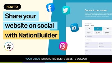 How to share your website on social media with NationBuilder