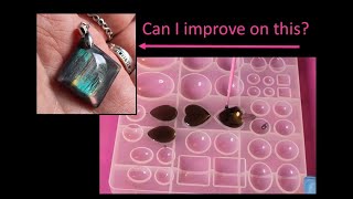 Having another go at making Labradorite-inspired UV +resin epoxy resin pieces