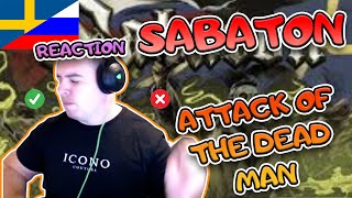 FISRT REACTION SABATON | SABATON - The Attack of the Dead Men РЕАКЦИЯ / REACTION