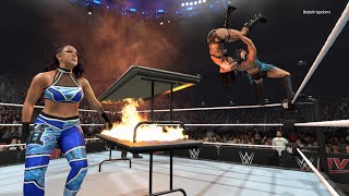Absolute Chaos! Lyra &amp; Bayley SURVIVE Triple Table War