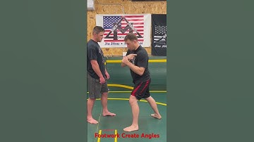 Circling Footwork To Create Angles  #mma #martialarts #fight